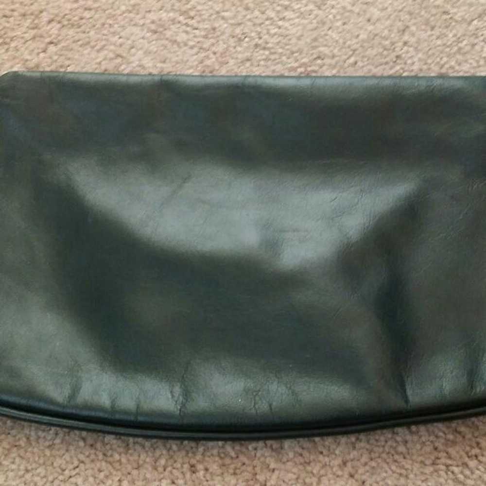 Vintage dark green clutch purse - image 2