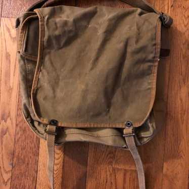 Vintage Olive green canvas sack - image 1