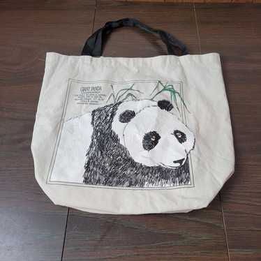 Vintage Giant Panda reusable tote bag - image 1