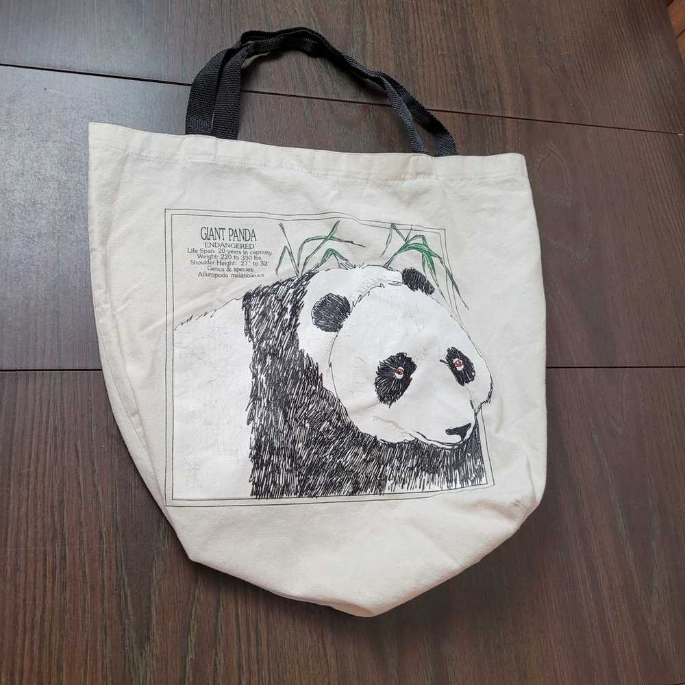 Vintage Giant Panda reusable tote bag - image 4