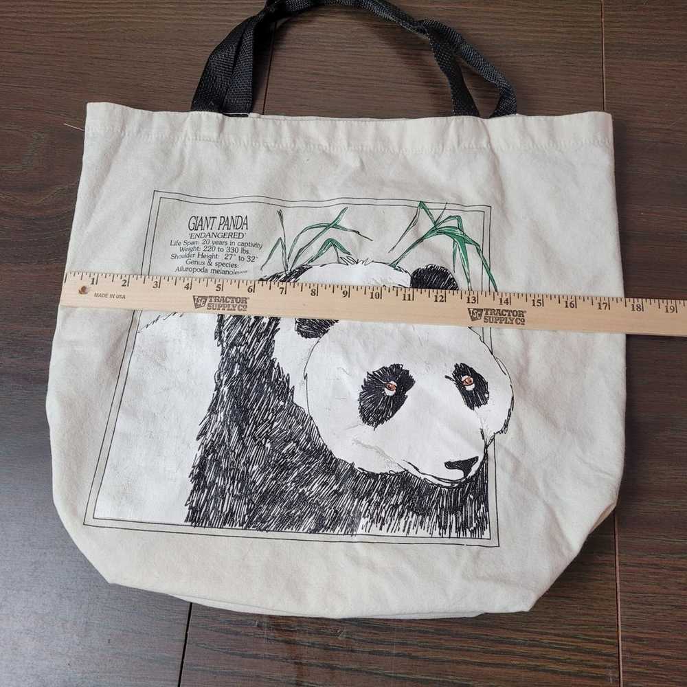 Vintage Giant Panda reusable tote bag - image 6