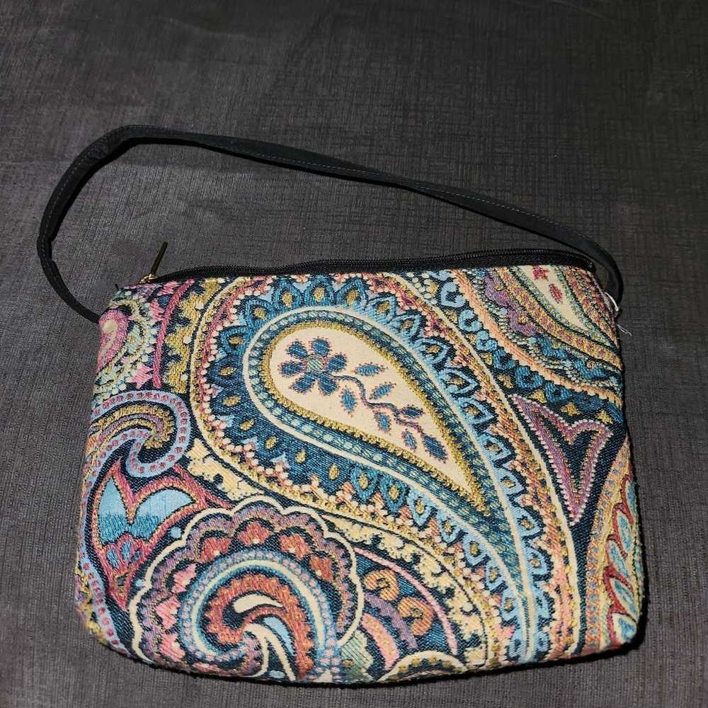 Danny K paisley tapestry purse - image 3