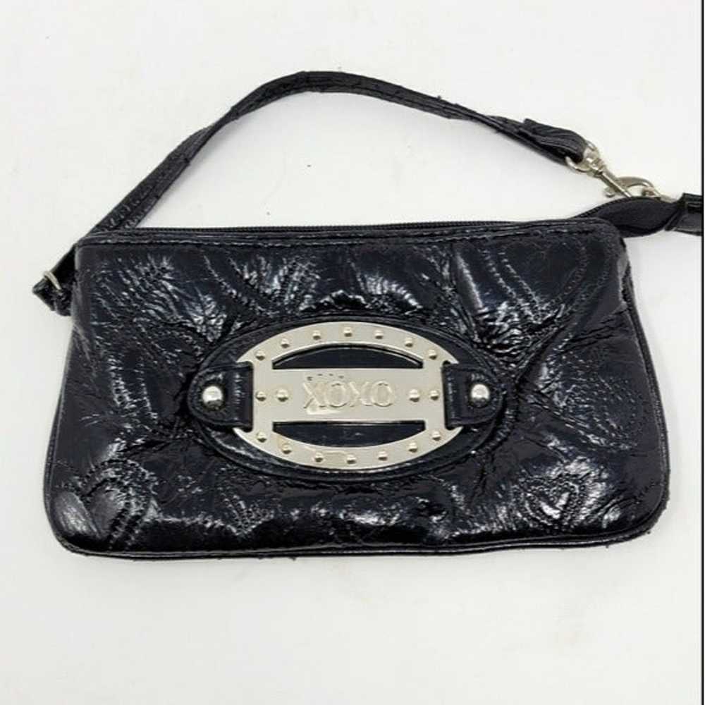 Vintage Y2K XOXO black mini wristlet bag - image 1