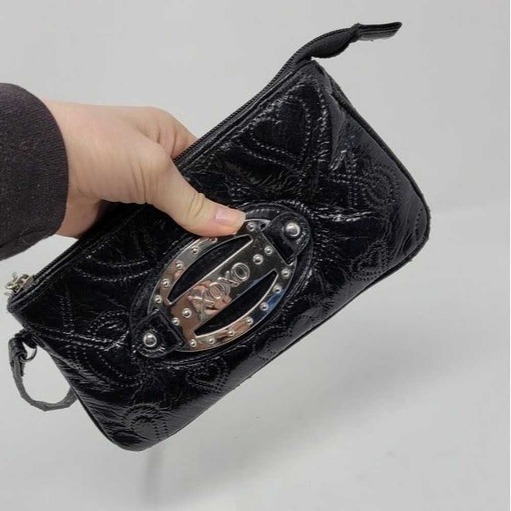 Vintage Y2K XOXO black mini wristlet bag - image 2