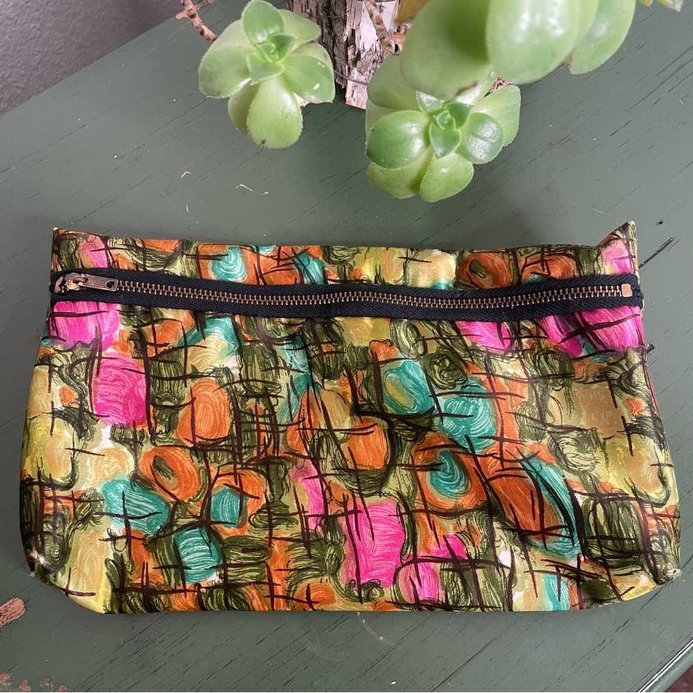 Vintage Unique Handmade Makeup Pencil Bag Retro B… - image 1