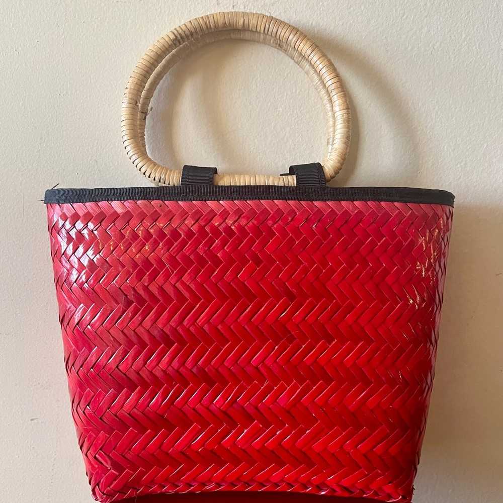 Vintage red Esprit purse - image 1