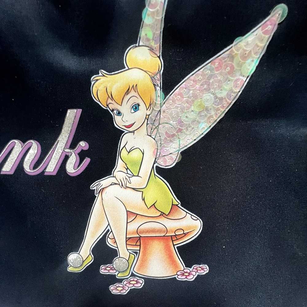 EUC Y2K 90s Disney Tinker Bell Nylon Tote Purse b… - image 3