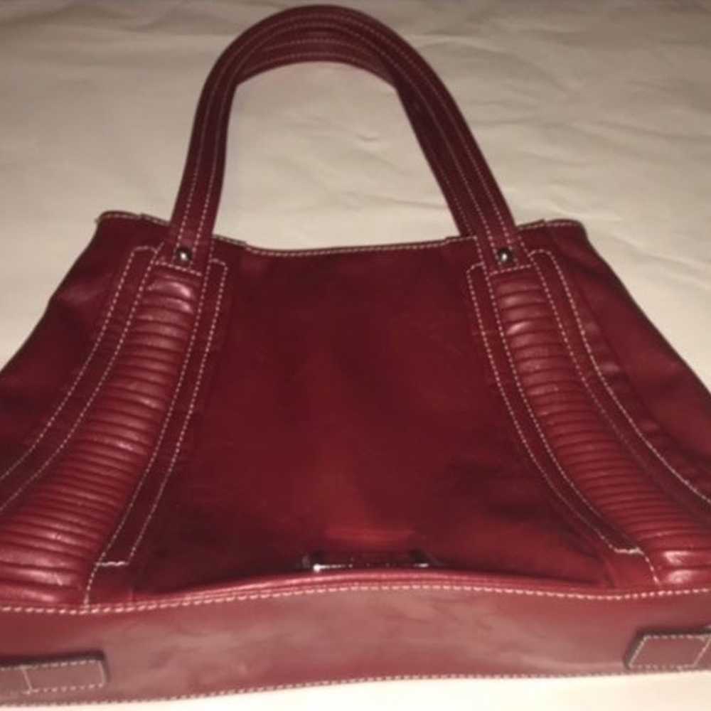 vintage nine west purse vegan leather/man made ma… - image 3