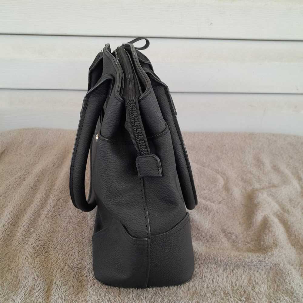 Womens Bueno Black Leather Strap Vintage Hobo Bag… - image 4