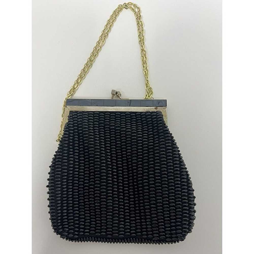 Vintage 50s Fine Arts Bag Co Beaded Handbag Clutc… - image 1