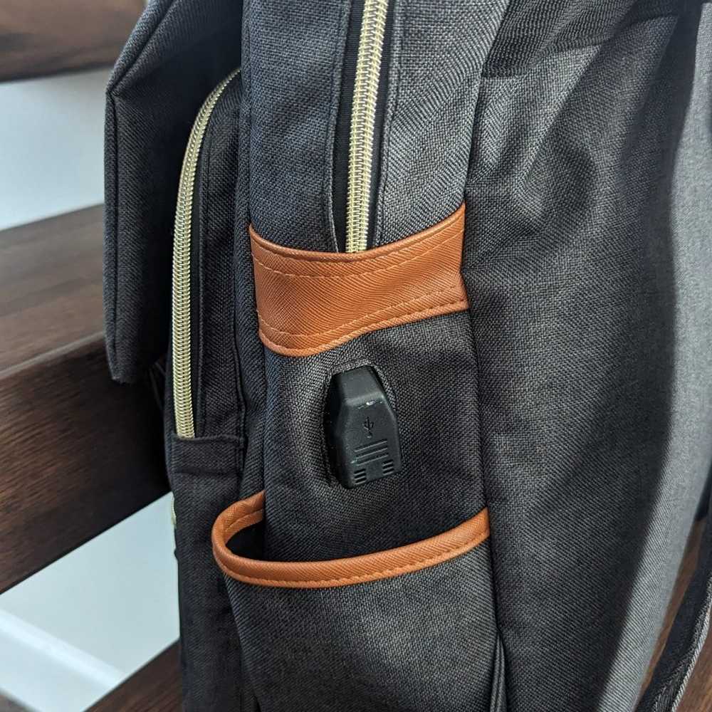 UGRACE Vintage Laptop Backpack with USB Charging … - image 5