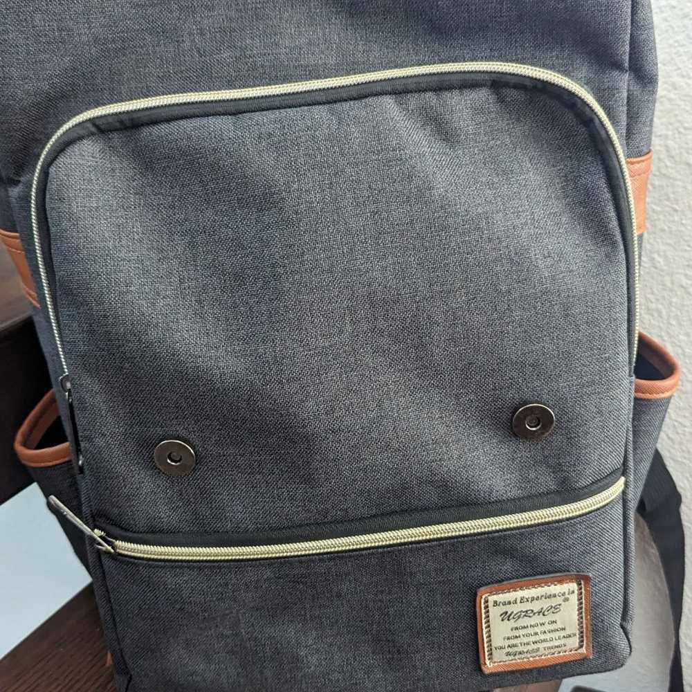 UGRACE Vintage Laptop Backpack with USB Charging … - image 6