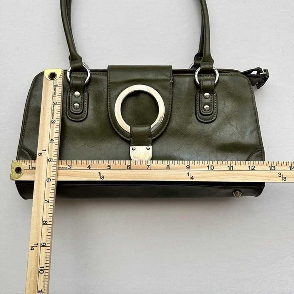 VTG Hillard & Hanson Vinyl Handbag Purse Double H… - image 12