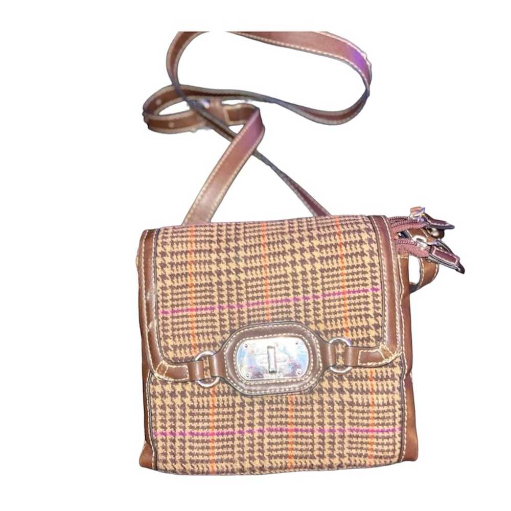 Chaps Vintage Wool Plaid Crossbody Bag - image 1