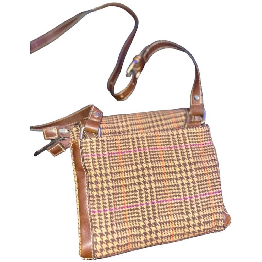 Chaps Vintage Wool Plaid Crossbody Bag - image 9