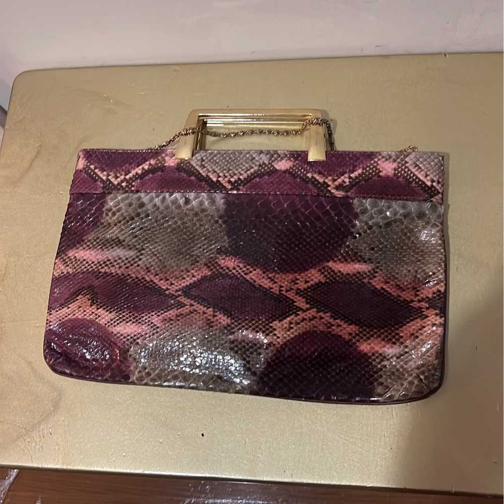 80’s vintage snake skin Purse - image 2