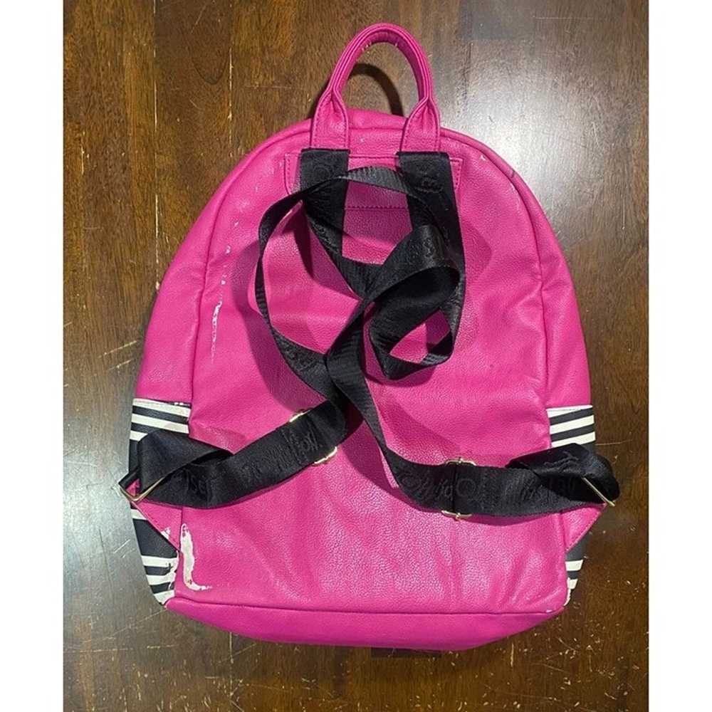 Betsey Johnson Striped Vintage Backpack Purse XoX… - image 2