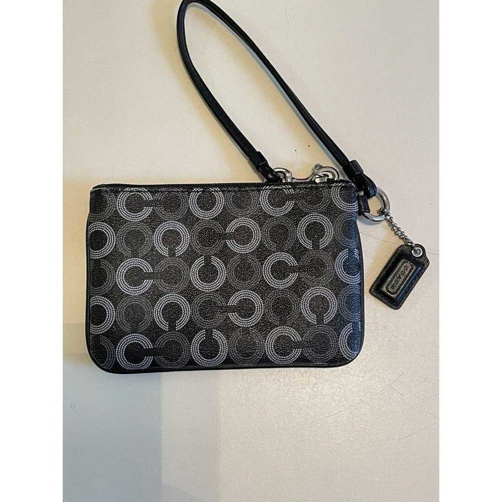 Coach Vintage Wristlet Clutch Black/Gray. - image 2