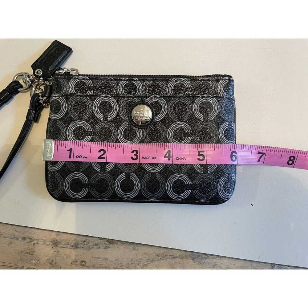 Coach Vintage Wristlet Clutch Black/Gray. - image 9