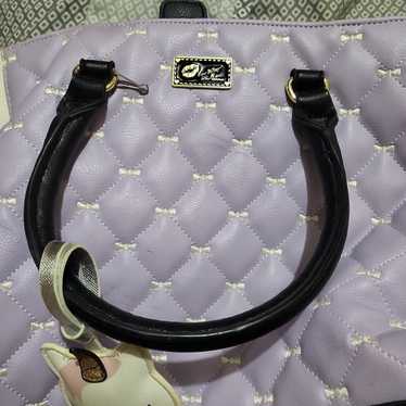 Betsey Johnson purse in lavender - image 1