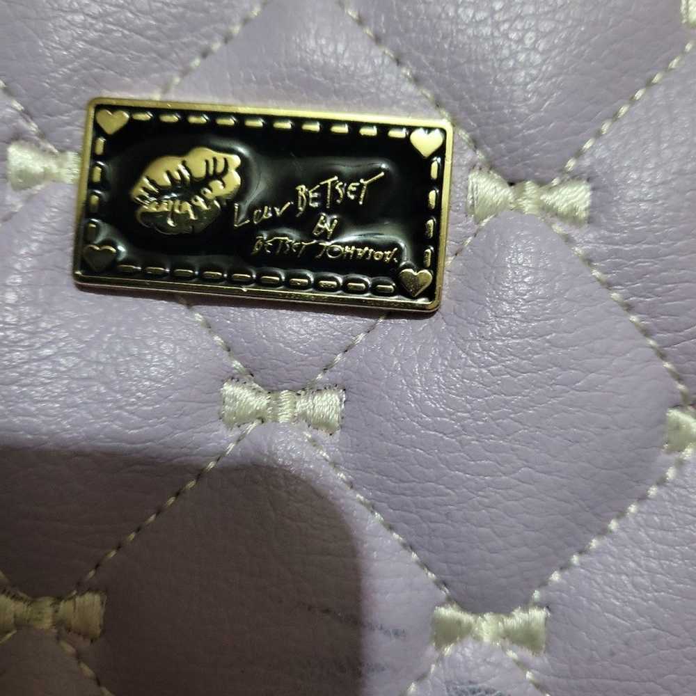 Betsey Johnson purse in lavender - image 2