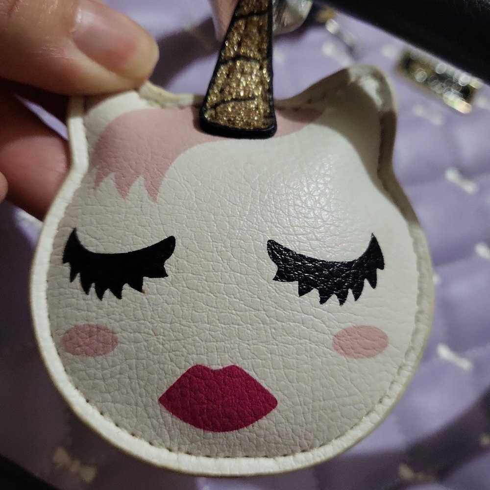 Betsey Johnson purse in lavender - image 3