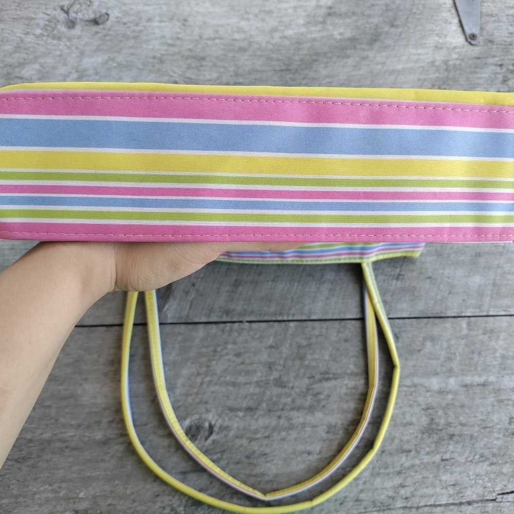 Retro Pastel Striped 60s Inspired Mod Shoulder Ba… - image 5