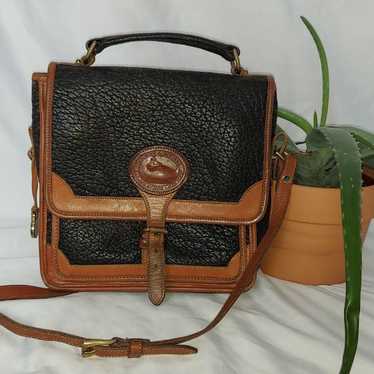 Dooney & Bourke Vintage Genuine Black Leather Cro… - image 1