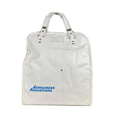 Aerolinas Argentinas White Vinyl Tote