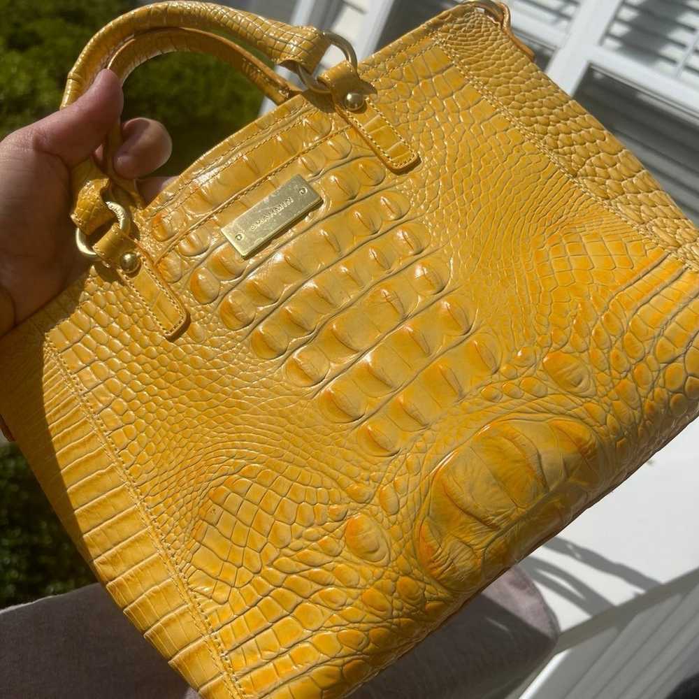 EVUC BRAHMIN MINI ARNO IN SUNNY YELLOW SOL MELBOU… - image 2