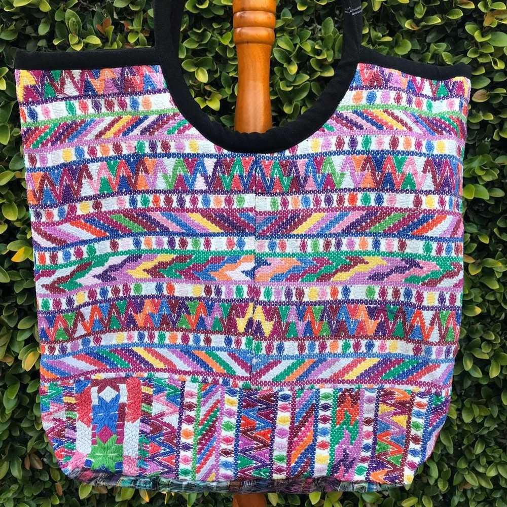 Bnwot Guatemalan Huipil Beach Bag - image 1