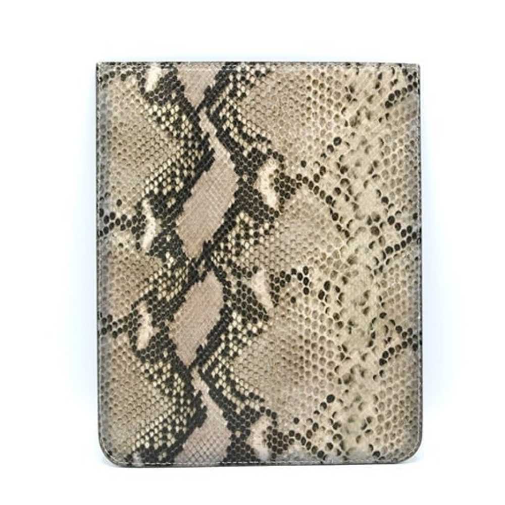 JIMMY CHOO Python Snake Print Embossed Leather iP… - image 1