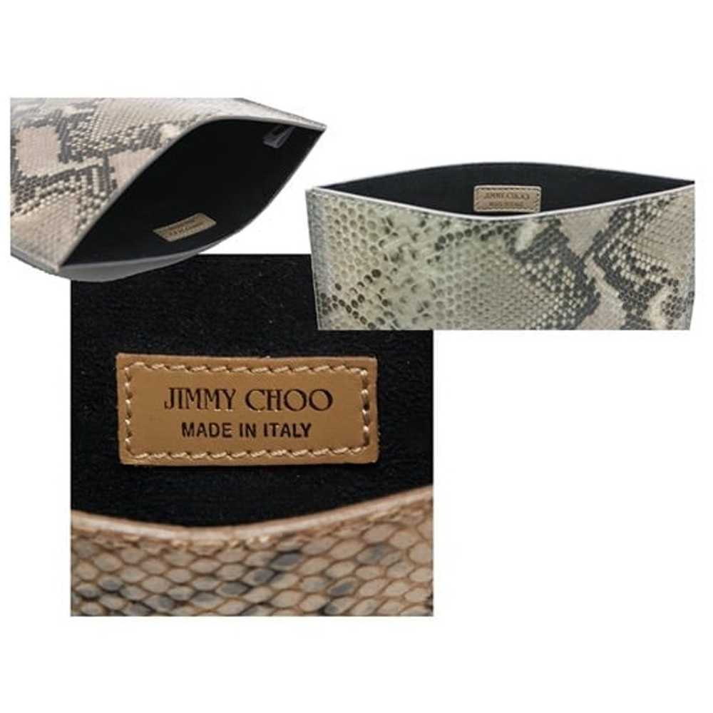 JIMMY CHOO Python Snake Print Embossed Leather iP… - image 9