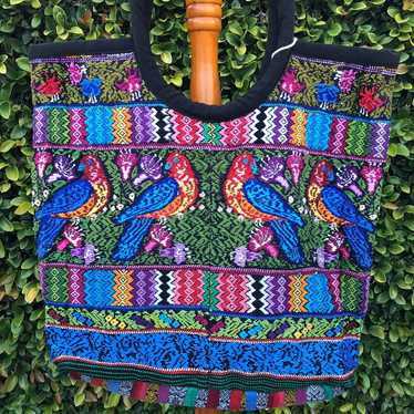 Bnwot Guatemalan Huipil Beach Bag