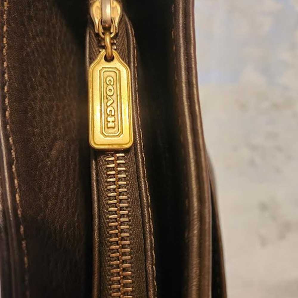 Coach Pebble Brown Purse - image 3