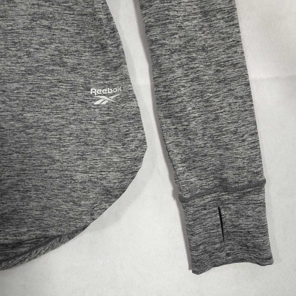 Reebok Hoodie Womens XS Gray Heather Lightweight … - image 3