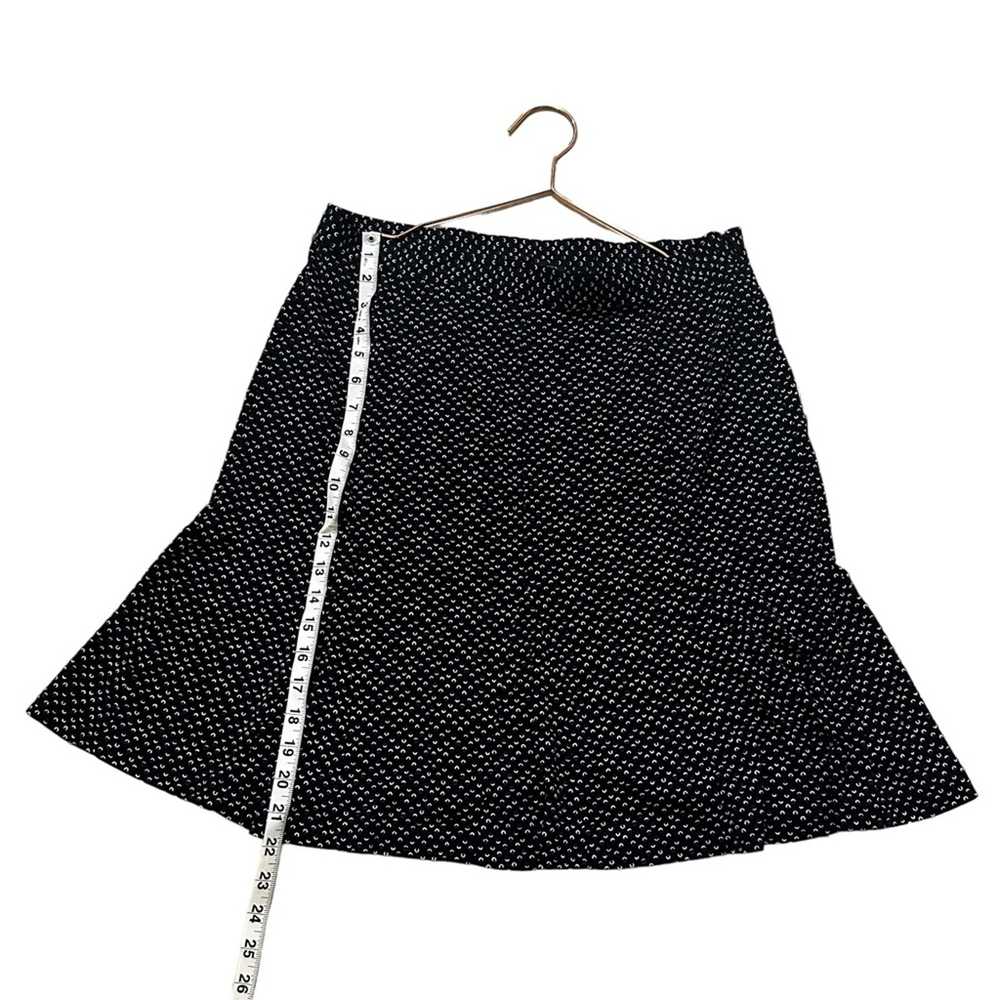 Talbots navy printed skirt size 12 petite - image 6