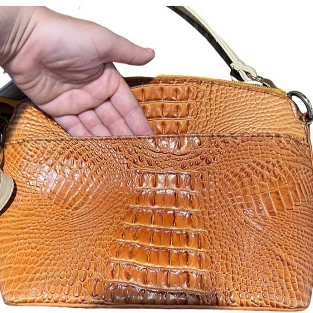 BRAHMIN Melbourne Collection Lorelei Crocodile-Em… - image 7