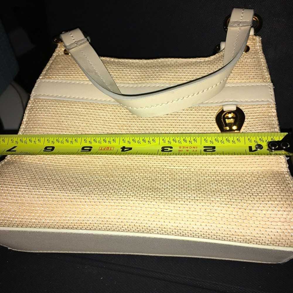 Vintage Rare Mini Estinne Aigner Woven Straw Purs… - image 12