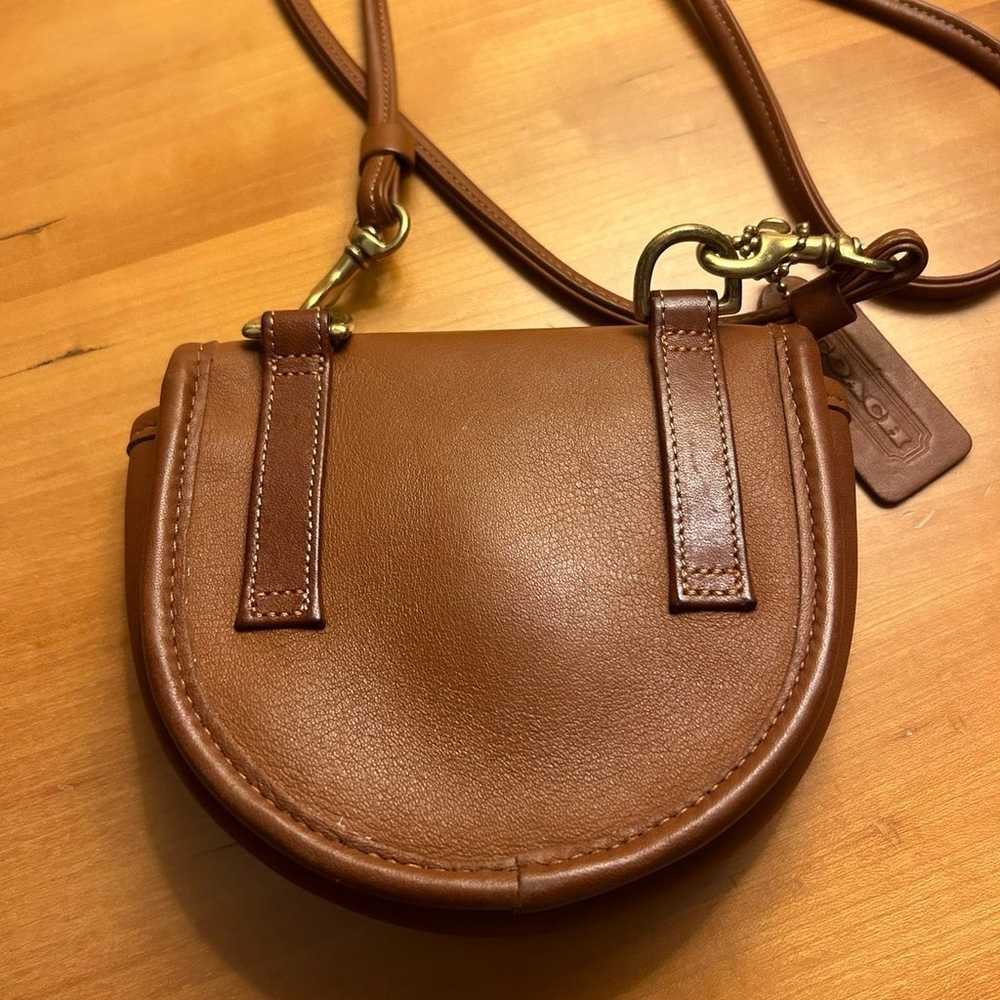 Genuine Coach #9826 Vintage Tan Mini Purse Long S… - image 3