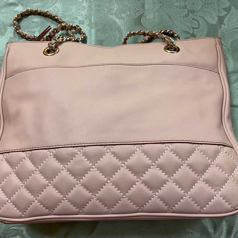 NWT TreVero Pink Leather Handbag Purse $450 MSRP - image 1