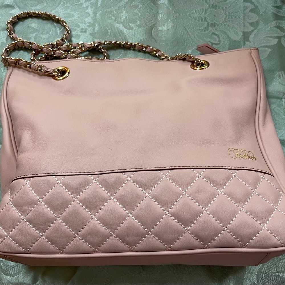 NWT TreVero Pink Leather Handbag Purse $450 MSRP - image 2