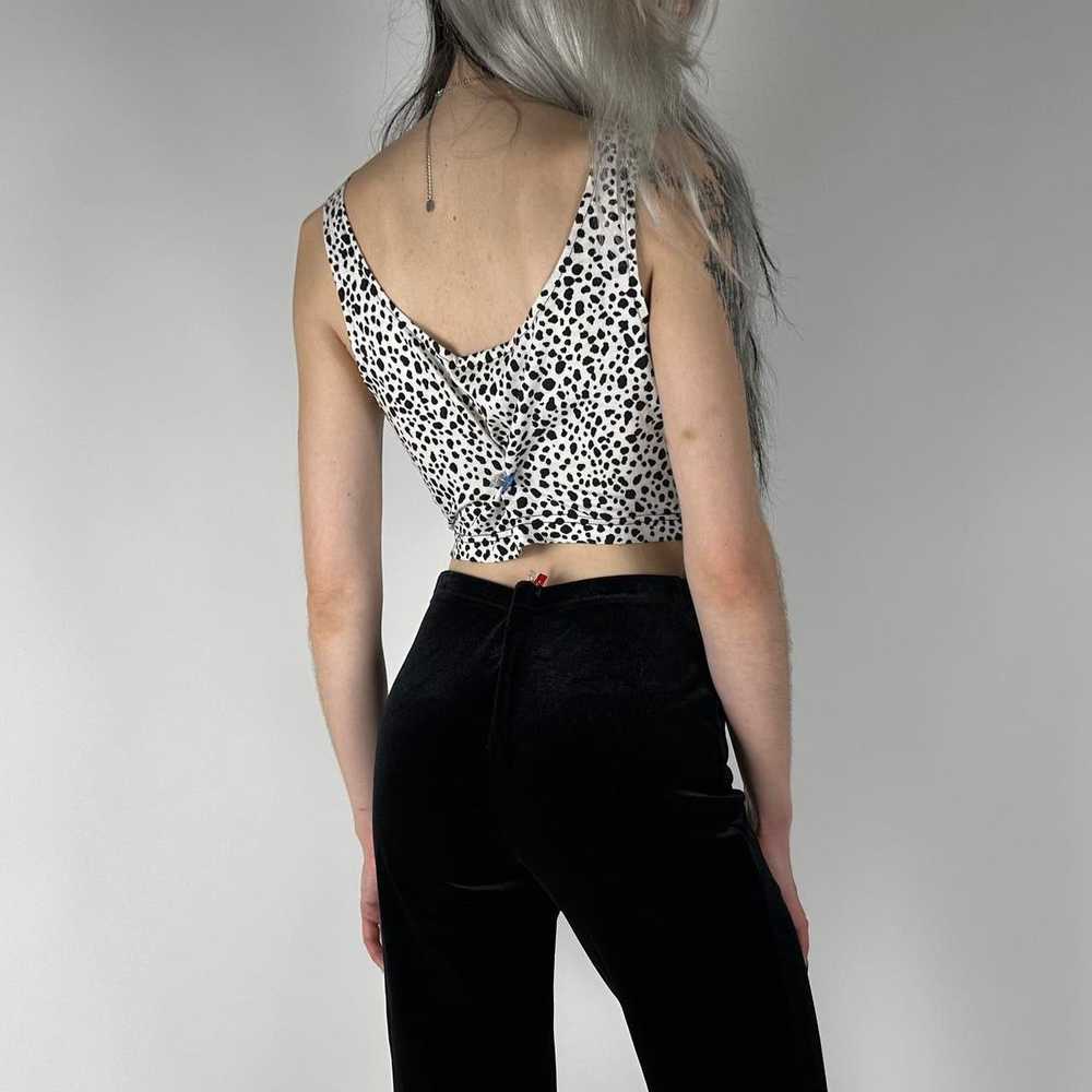 Dalmatian Print Crop Top (S) - image 3