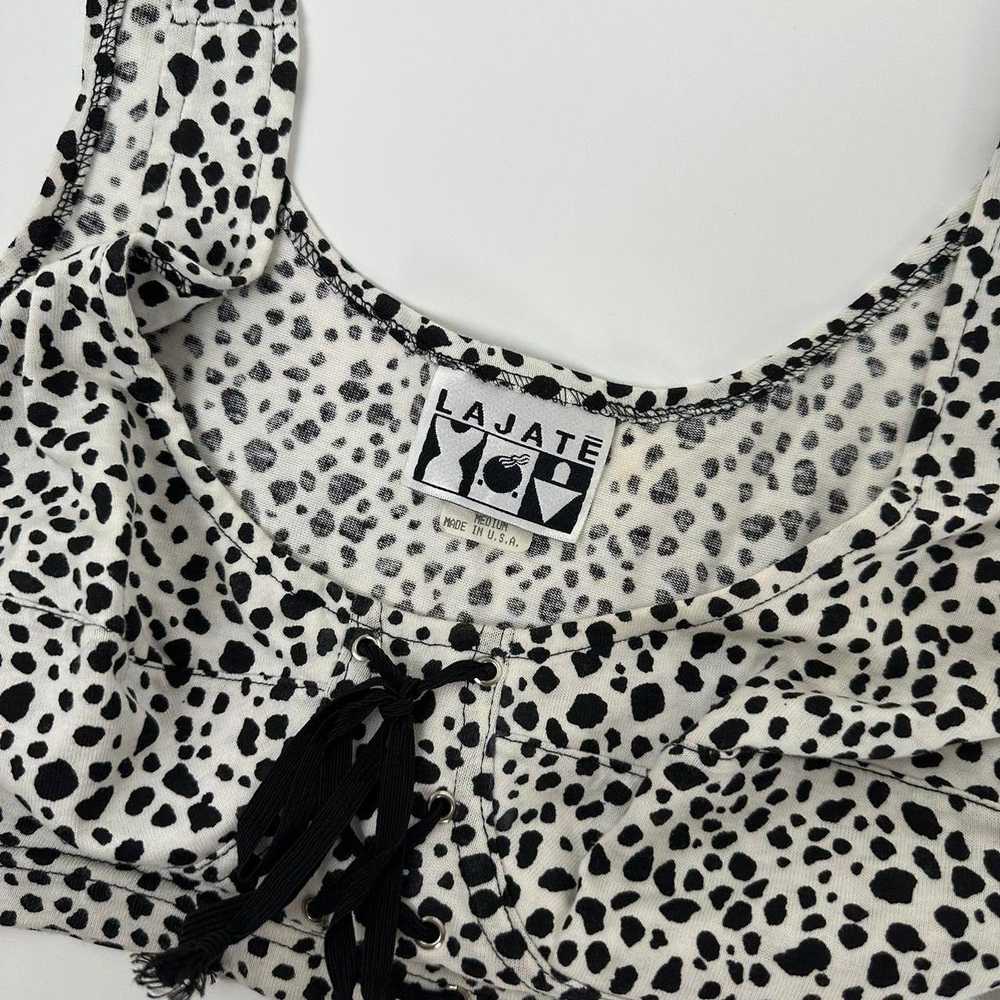 Dalmatian Print Crop Top (S) - image 4