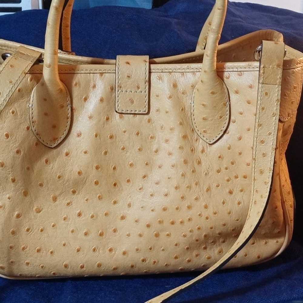 Vintage Dooney & Bourke ostrich small tote - image 6