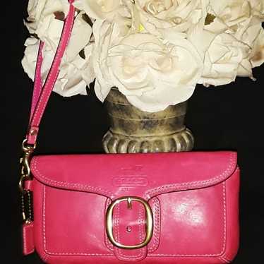 バッグ Coach Signature Pink Bleecker Bag Coach bleecker signature flap - Gem