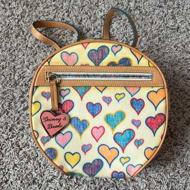 Dooney and Bourke Y2K signature monogram 2024 rainbow heart tote NWOT