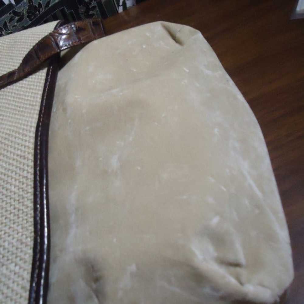 Brahmin Vintage Libby Tote Taupe Harbor Pecan Sho… - image 5