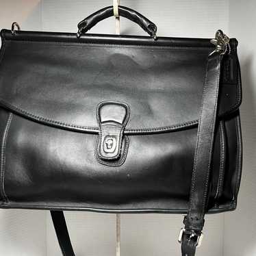 Vintage COACH Black Leather #5266 Beekman - image 1