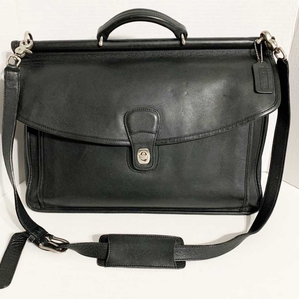 Vintage COACH Black Leather #5266 Beekman - image 2